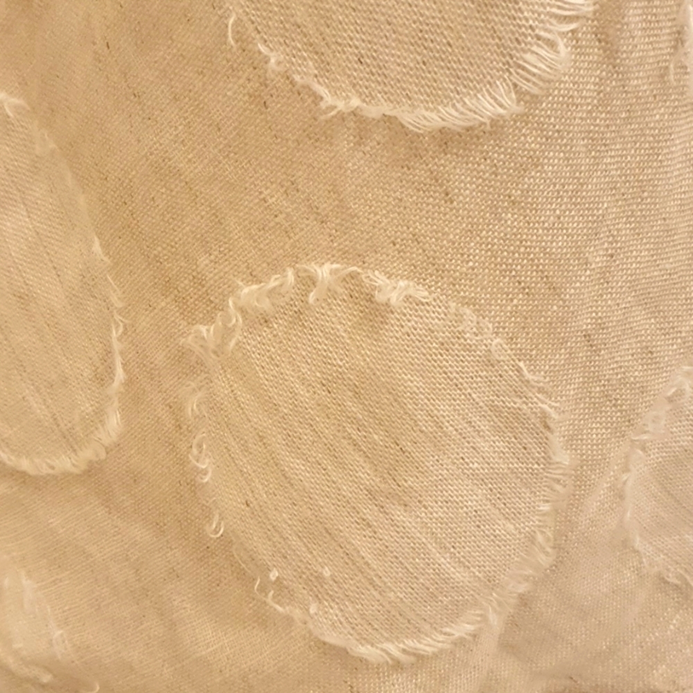 See Saw 2 Peice linen Top and Jacket 100 % Linen in Light biege size 12 - Picture 6 of 10